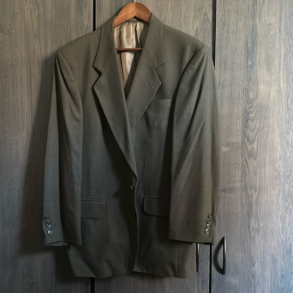 Oscar De La Renta men’s brown 42R ventless sport coat blazer